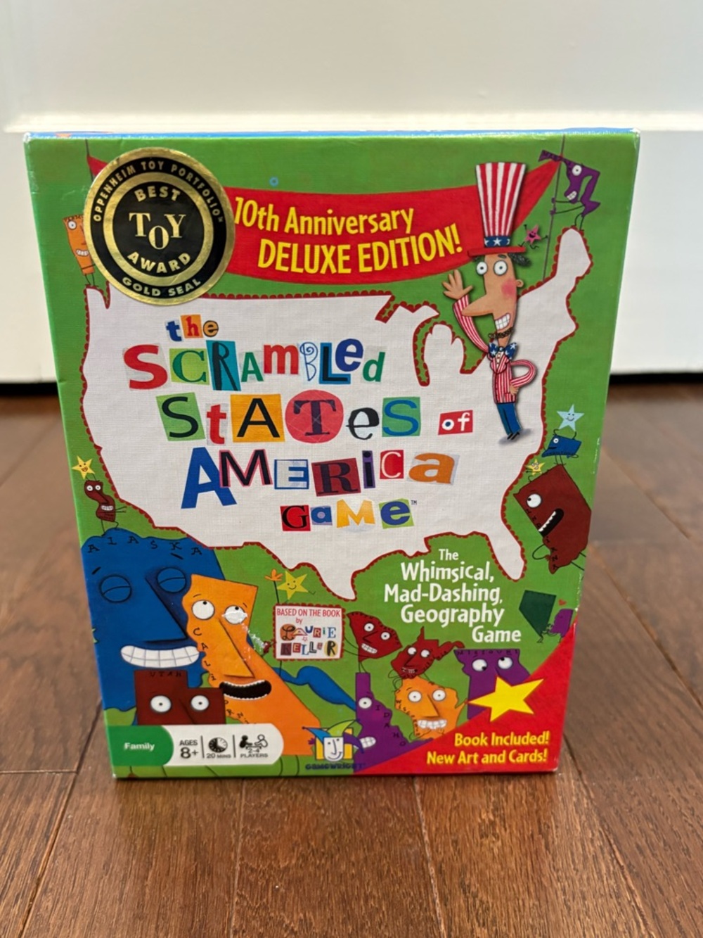 Scrambled States of America Game Deluxe 10th Anniversary Gamewright